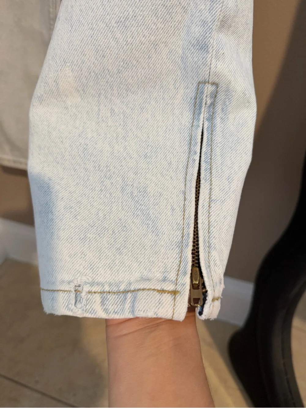 Vintage Guess Georges Marciano Tapered Mom Jeans Light Stone Wash Style1015 32